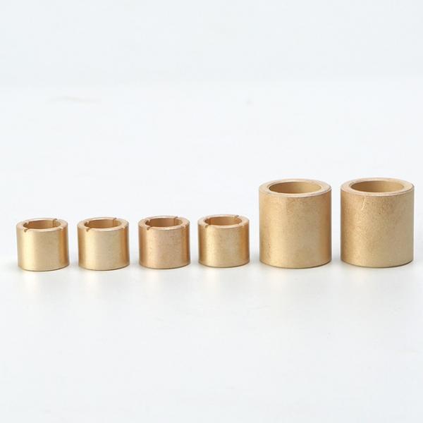 Quality Copper Based Alloy Pressure Injection Molding Cylindrical Oiled Bearing Bush for sale