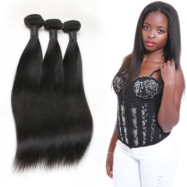 Quality Silk Straight Original Brazilian Straight Hair Extensions Customized Length for sale