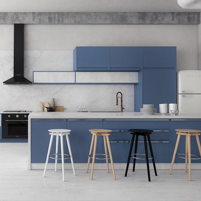 China customize kitchen cabinet furniture with quartz countertop cuisine moderne en bois 8 inch kitchen cabinet base factory