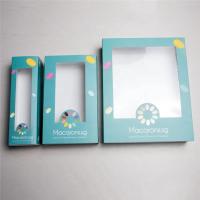 China Light White Card Board Paper Gift Box With PVC Window Logo Customed Printing factory