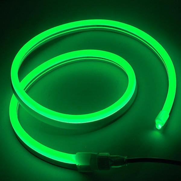 Quality Christmas Dimmable 7W 80LEDs/M Green 12v Led Neon Rope Light for sale