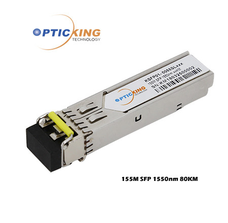 Quality FCC TUV 80km SFP 1550nm Small Form Factor Module Hot Pluggable for sale
