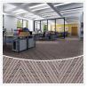 China Home Or Hallway Woven Vinyl Floor 3.0mm Thickness Fire Resistant factory