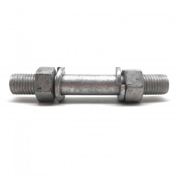 Quality Grade 5.8 6.8 M16 M20 HDG Double Ends Metric Stud Bolts and Nuts for sale