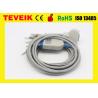 China Fukuda Denshi 10 lead EKG cable ,FX-7402,FX-4010 ECG Cable with DIN 3.0 IEC 4.7K ohm resistor factory