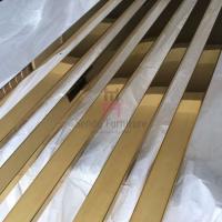 China Brushed Gold Electroplating Furniture Color Palette SS 2.7m factory