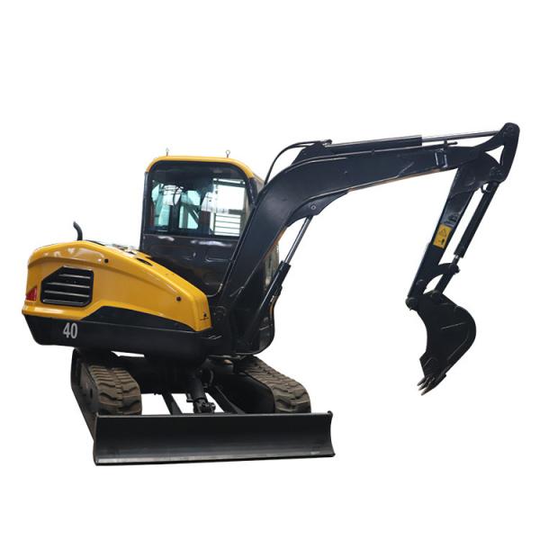Quality 4000kg Mini Backhoe Excavator 3.3m Digging Depth 4.4km/H Miniature Excavator for sale