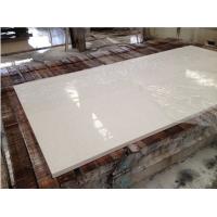 China Hotel / Household White Quartz Kitchen Countertops , Custom Edge White Quartz Slab for sale