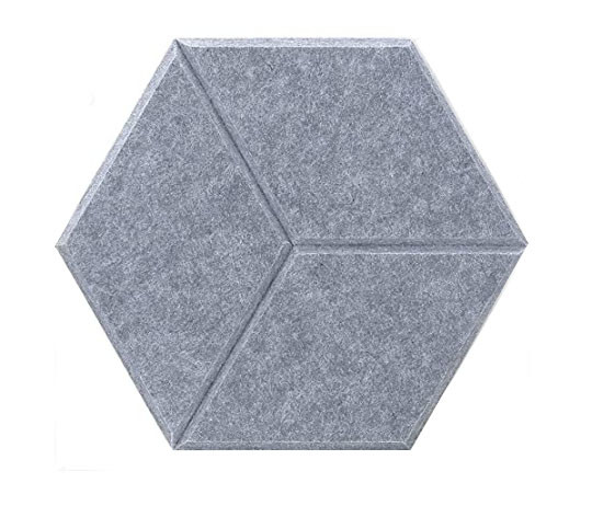 Quality Carved Hexagonal Acoustic Panels Sound Proofing Home Studio Workspace for sale