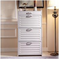 Quality White 120* 63*30cm Waterproof PVC Veneer Shoe Storage Cabinet for sale