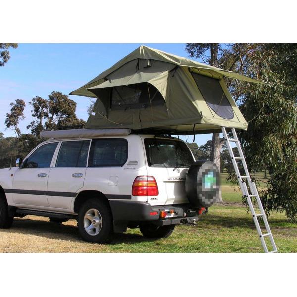Quality Fireproof 4 Person Roof Top Tent , Folding Roof Tent With Large Window for sale