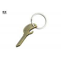 China Antique Key Shaped Bottle Opener Keychain / Keyring For Company Advertisement factory