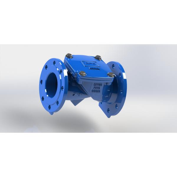 Quality Epoxy coated 40 Degree Incline Angle check Valve With Nylon Reinforcement Disc for sale
