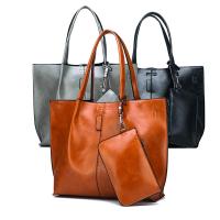 China Ladies Handbags Sets Leather Top Handle Handbag Wallets 2pcs In 1 Sets Women Totes Bag Sets factory
