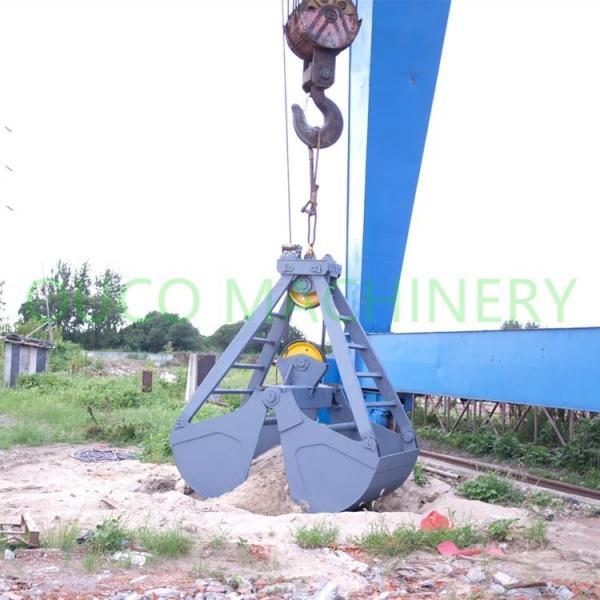 Quality 3 CMB 2 Rope Coal 3 Cubic Mechanical Grab Bucket for sale