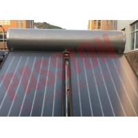 China Compact Swimming Pool Solar Powered Hot Water Heater Flat Plate Blue Film Coating Solar Collector factory