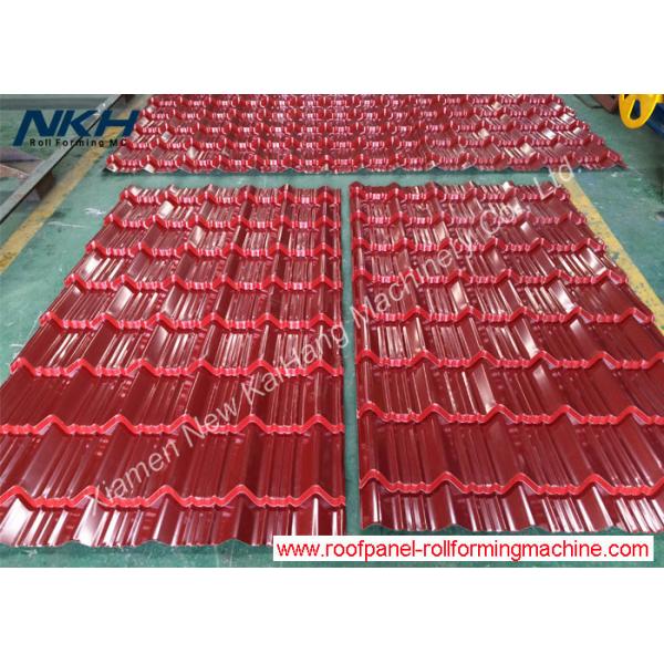 Quality Professional Roof Tile Roll Forming Machine PLC Control For Roofing Buildings for sale