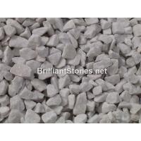 China Natural Snow White Marble Gravel, Unpolished, Crushed, Different sizes, Widely For Garden factory