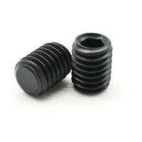 Quality Black Oxide DIN 913 45H High Strength Hex Socket Set Screws With Flat Tip for sale