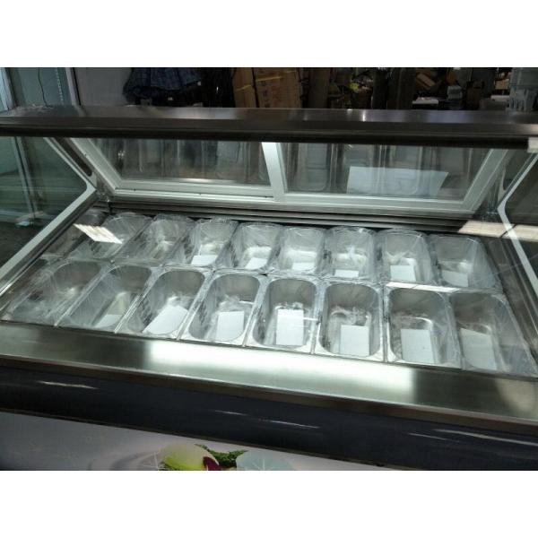 Quality Efficient Supermarket Ice Cream Display Fridge Temperature -22°C~-18°C for sale