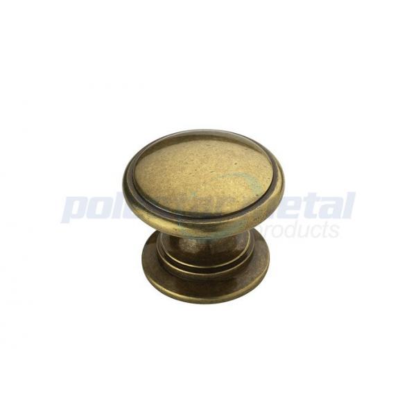 Quality Black Antique Round Cabinet Knob 1 1/8" Brushed Nickel Zinc Alloy for sale