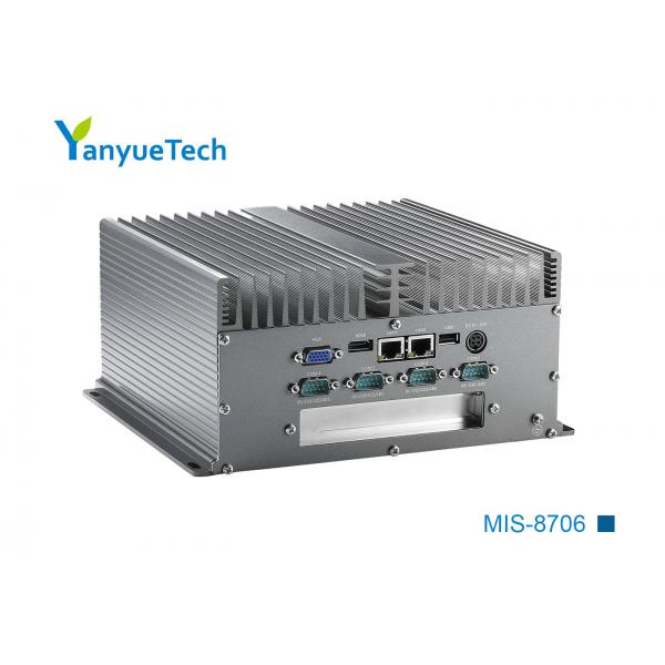 Quality MIS-8706 All Aluminium Fanless Embedded Box IPC Board Mounted I7 3520M CPU Dual Network 6 Series 6 USB 1 PCI Extension for sale