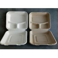 China 3 Compartment Biodegradable Disposable Microwave Fast Food Container factory