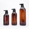 China Amber 500ml Square Empty Shampoo And Conditioner Bottles 300ml 600ml 1000ml factory
