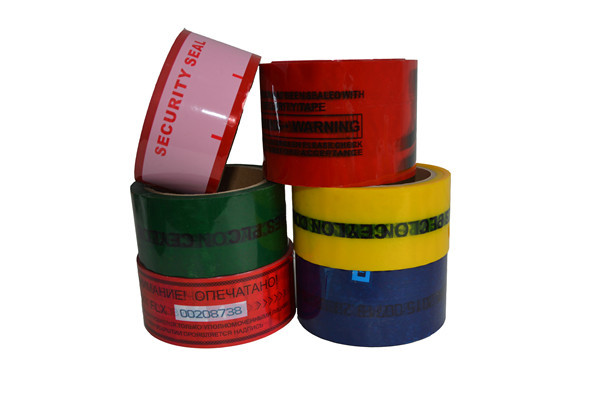 Quality Full Residue Security Seal Tape Bopp Film Arcylic Pressure Adhesive for sale