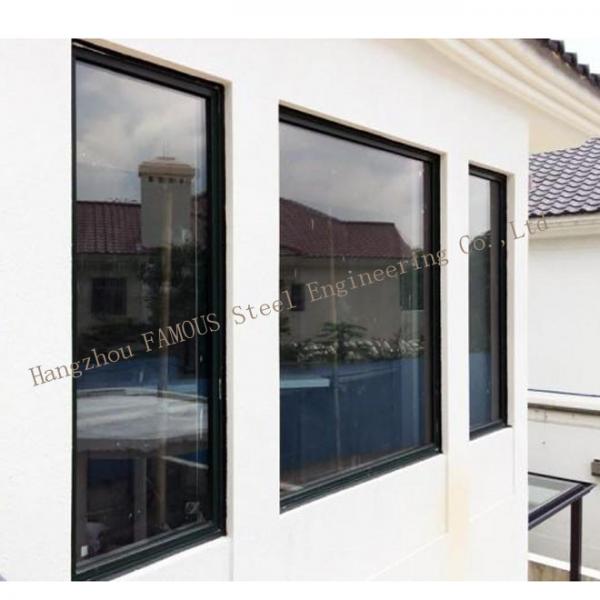 Quality 5mm 6A 5mm Insulated Aluminum Storm Windows , Fixed Tempered Glass Window for sale