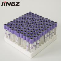 Quality 2-10ml Glass PET Violet Vacutainer Edta Coated Blood Collection Tubes for sale