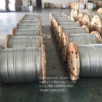 Quality Residential Zinc Coated Steel Wire Strand / Class A Guy Strand Wire 1 4 Inch , 7 for sale