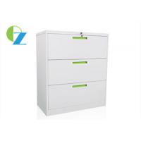 Quality Lockable Office Lateral File Cabinets , 3 Drawer File Storage Furniture KD for sale