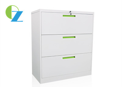 Quality Lockable Office Lateral File Cabinets , 3 Drawer File Storage Furniture KD Structure for sale