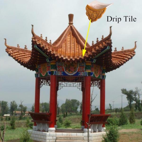 Quality Colored Ceramic Chinese Glazed Roof Tiles Decoration Asian Wooden Gazebo Roof for sale