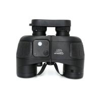 China Adults Black 7X50 Waterproof Binoculars Telescope With Rangefinder Compass factory