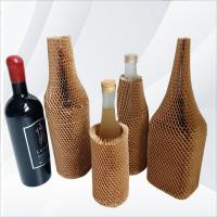 China Craft Kraft Honeycomb Wrapping Paper Mesh Set Cosmetic Glass Bottle Packing Shockproof factory