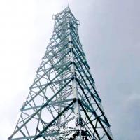 China 50m Telecom Steel Tower Free Standing Galvanized Steel Iron Mobile Tower 5G Station factory