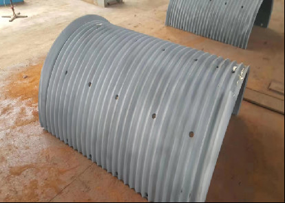 China Steel Wire Rope Winding Grooved Geometry Drum Skin For Marine Vessels factory