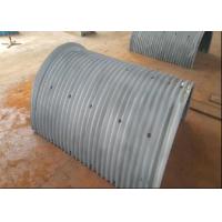 China Steel Wire Rope Winding Grooved Geometry Drum Skin For Marine Vessels factory