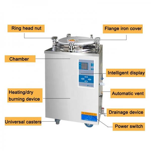 Quality Chemical Medical Vacuum Autoclave High Pressure Steam Sterilizer Machine for sale