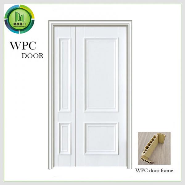 Quality WPC Unequal Double Door , Interior Double Doors For Apartment for sale
