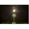 China Country Cabins Classic Home Table Lamps With Hanging Crystal Flower Shape factory
