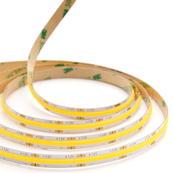 Quality 900-1100lm 10w Dot Free In Aluminum Profile Cob Led Strip Light for sale