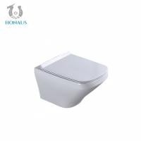 China Dual Flush Wall Hung Toilet Bowl Concealed Cistern Modern WC P Trap 180mm factory