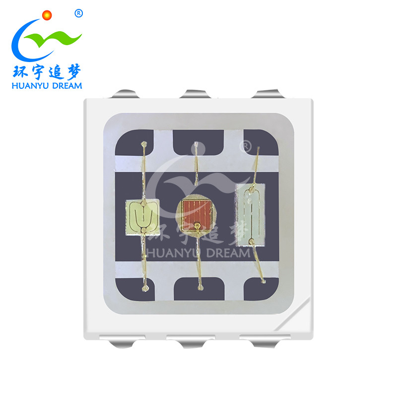 China 3030 5050 RGB SMD LED Chip 3 In 1 Dimmable LED Chip 0.2W factory