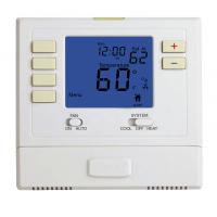 China 7 Day Wireless Programmable Thermostat , 1 Heat 1 Cool Thermostat factory
