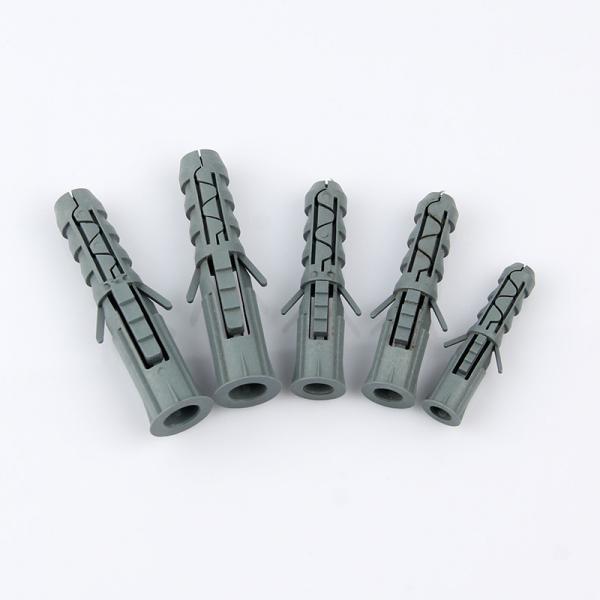 Quality PA Wall Plastic Screw Plugs 8MM X 60MM Grey Color Customized for sale