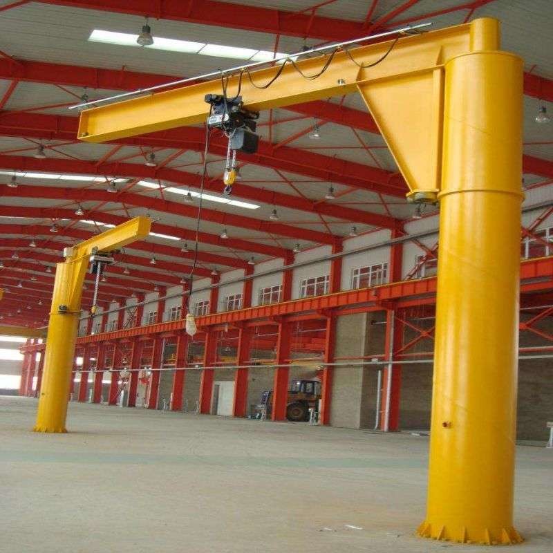 China 10 Ton Electric Hoist Jib Crane Floor Mounted With Cantilever Swinging Arms factory