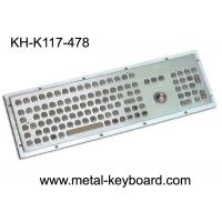 Quality Dustproof metal panel mount keyboard with trackball and number keypad for sale